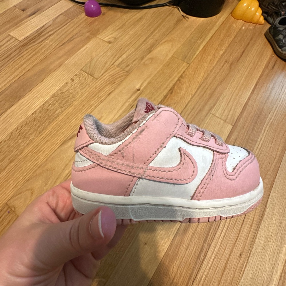 Kids Pink and White Casual Sneakers